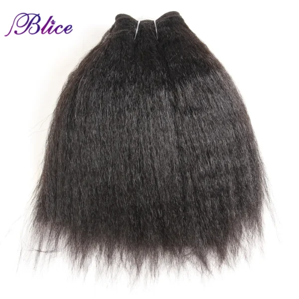 Blice Synthetic Yaki Straight Hair Bundles 10-24inch Super Hair Weaving Pure Color Sew In Hair Extensions 100g Per Piece - Image 3