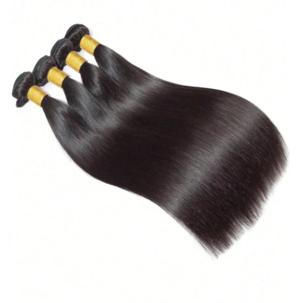 Peruvian Bone Straight Human Hair Bundles Deal Unprocessed Virgin Hair Extensions Long Thick Cheap Brazilian Hair Weave Natural - Image 4