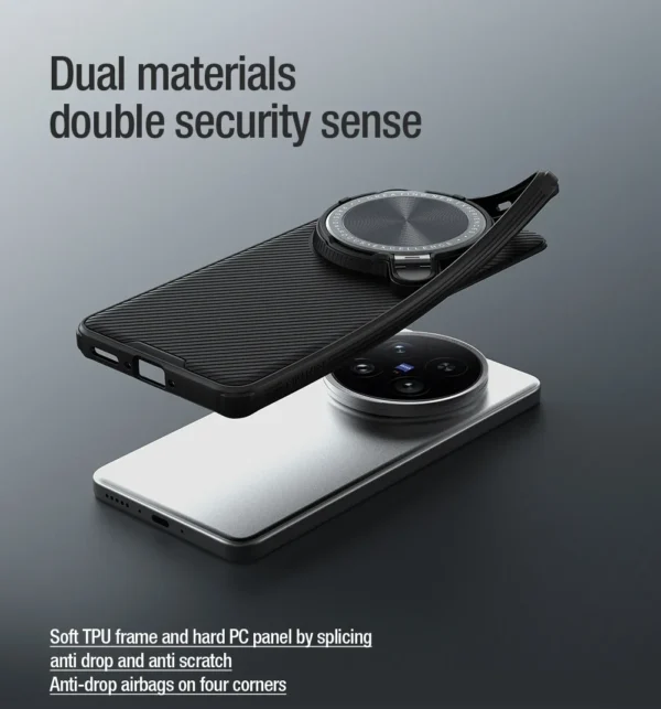 For Vivo X200 Ultra 5G Nillkin Case Magsafe soft frame Magnetic CamShield Prop Charging Adapt Lens Camera Protect Back cover - Image 6