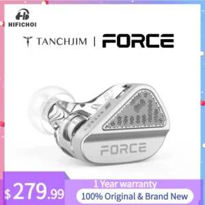 TANCHJIM Force Original IEM New Flagship Wired In-Ear HiFi Earphones Open-ear Dual Dynamic Headphones with 3.5mm+4.4mm+DSP Plug