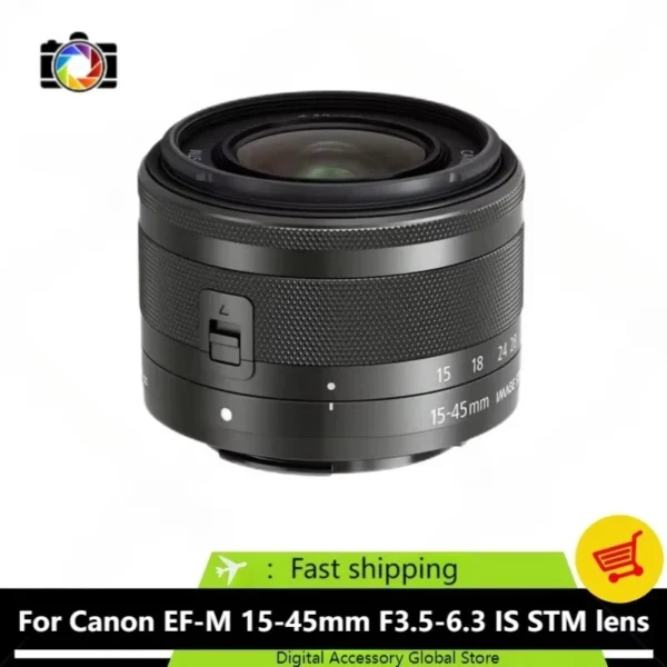 Genuine 15-45mm Lens For Canon EF-M 15-45mm f/3.5-6.3 IS STM lens For Canon M1 M2 M3 M5 M6 M10 M50 M100 camera