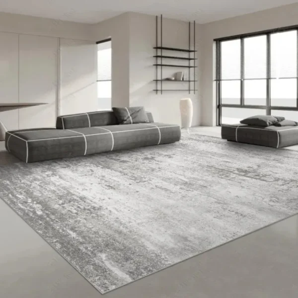 ZYQ25Japanese Style Carpets for Living Room Light Luxury Bedroom Decor Large Area Carpet Home Gray Anti-slip Mat Washable Lo8Mn^ - Image 2
