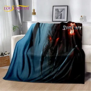 3D HD StarCraft Game Gamer Soft Plush Blanket,Flannel Blanket Throw Blanket for Living Room Bedroom Bed Sofa Picnic Cover Kids