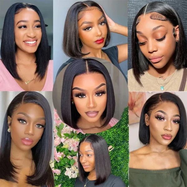 Short Cheap Straight Virgin Hair 1 3 Bundles Deal 100% Unprocessed Straight Human Hair Weave Extensions Natural Color 100G/Pcs - Image 6