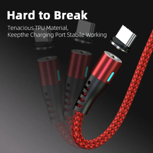 Melonboy magnetic type c cable micro usb phone cable charger for iPhone 12 pro max Huawei Xiaomi Android charging wire cabo usb - Image 5