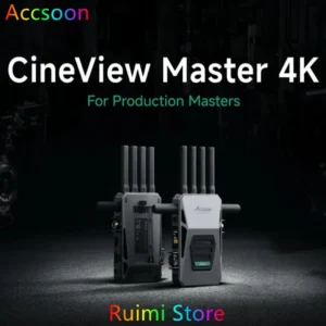Accsoon CineView Master 4K 6G/5G/2.4GHz Video wireless Transmission For HDMI SDI 25MS class latency 8200FT Range Full-color LCD