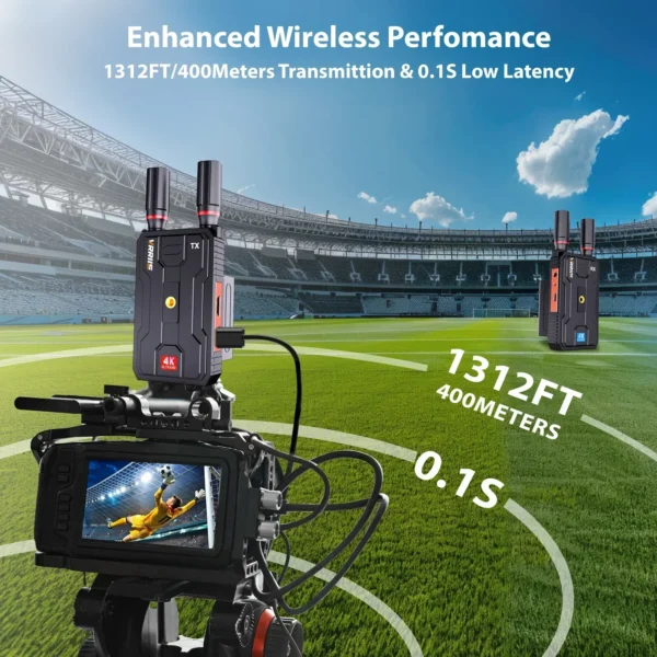 5G 4K Wireless HDMI Video Transmitter and Receiver Extender Kit 400m Los Range for DSLR Camera Laptop PC To TV Projector Monitor - Image 4