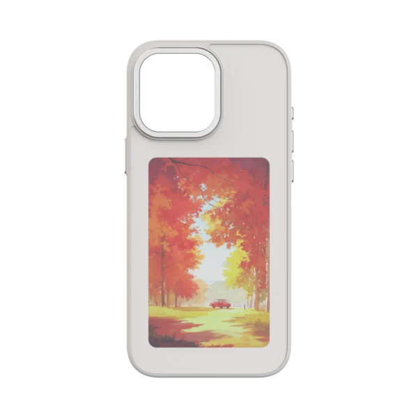 High End DIY Screen Projection AI phone Case For iphone 16 15 14 13 Pro Max Smart NFC E-ink Screen Couple Photo Shockproof Shell - Image 2
