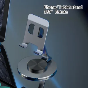 360° Rotate Metal Desk Mobile Phone Holder Stand For iPhone iPad Xiaomi Adjustable Desktop Tablet Holderl Table Cell Phone Stand