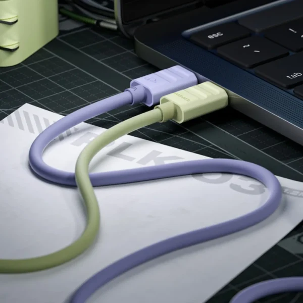 PANDAER 100W High Power Fast Charging Cable USB-C Graphene Shielding Layer LSR Soft Wire Support iPhone Meizu 21 Series Charge - Image 3
