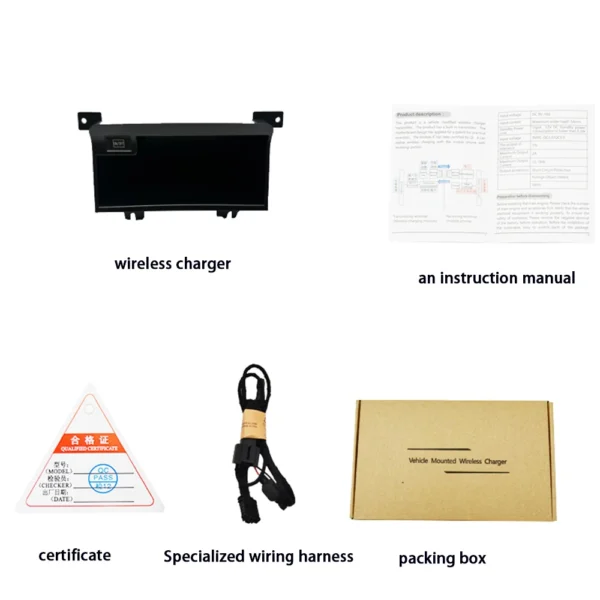for Nissan Patrol Safari Y61 1997–2009 Center Console Storage Wireless Mobile Phone Charger QI 18W iPhone Magsafe Fast Charging - Image 6