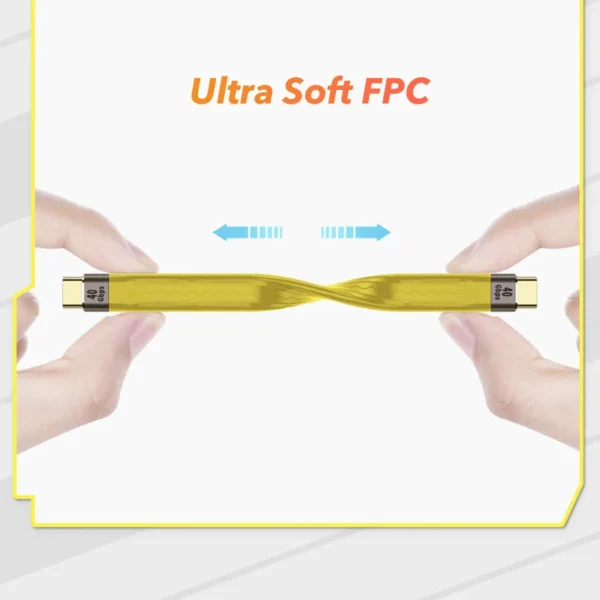 USB 4 Data Cable 40Gbps USB C to Type C Short Cable 10Gbps PD 100W 8K 60Hz for iPhone 15 Pro Max Thunderbolt 3/4 SSD Power Bank - Image 6