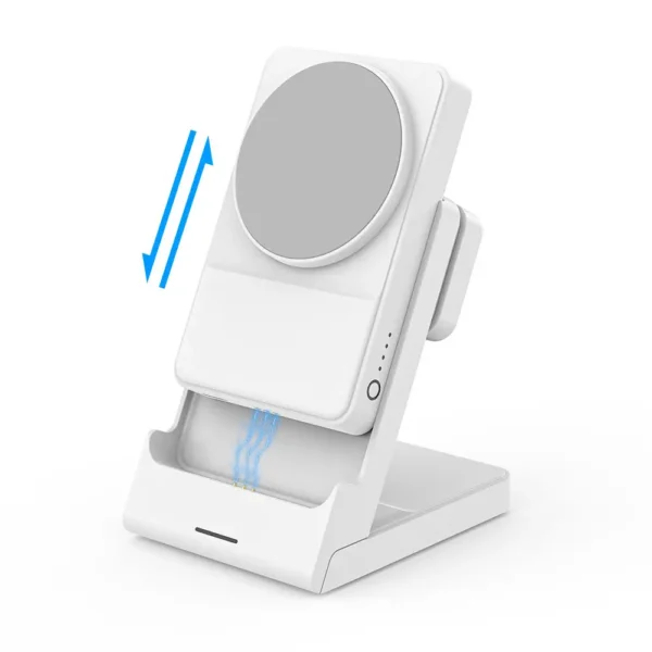 P7 5000mAh Wireless Charging for Phone Fast Charge Mini 3 in 1 Wireless Charger Portable Magnetic Power Bank - Image 5