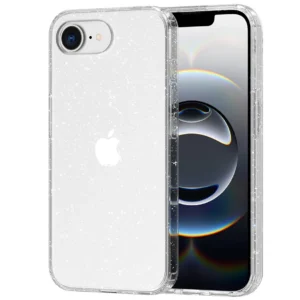 Fit iPhone 16e Phone Case, Crystal Clear Bling Sparkly Glitter Soft TPU Case Slim Fit Drop Protection case For iPhone 16e Cover