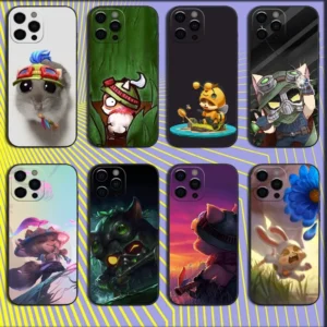 Cute Funny L-LOL Teemo Phone Case For iPhone 16,15,14,13,12,11,Pro,X,XS,Max,XR,Plus,Mini Soft Black Cover