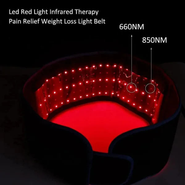 Red ＆Infrared Light Therapy Belt 850nm 660nm LED Beauty Devices fo Wrap Burn Fat Face Wrap Slimming Waist Heat Pad Full Body - Image 3