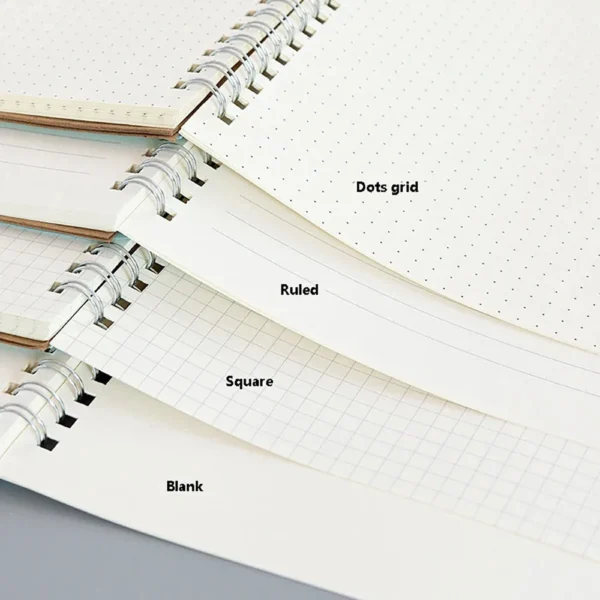 A4/A5/A6 Card Cover Note Book Dotted Grid Blank Student Daily Writing Plan Book Office Supplies Stationery Note Book - Image 3