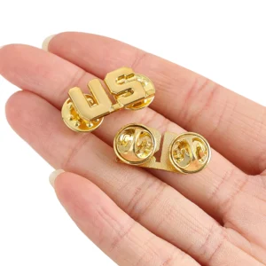 United States Metal Enamel Pins Brooch Badges Lapel Jewelry Bag Clothes Decoration Golden color US Brooches