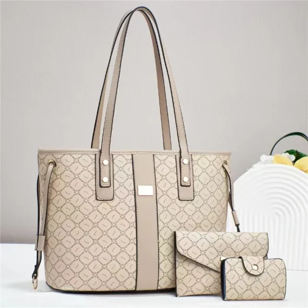 Casual Women Handbags for 2024 New Female Luxury Designer Shoulder Bags Large Capacity 3 Piece Set Ladies Crossbody Bag - Image 3