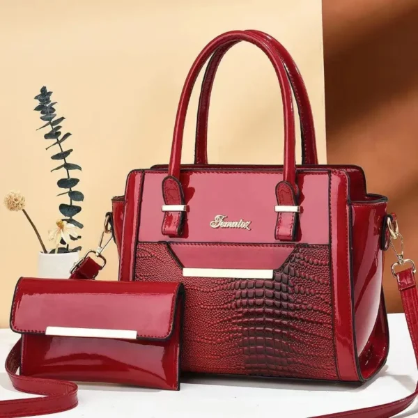 2024 Fashion New Women's Handbag Large Capacity Lizard Pattern Shoulder Bag Classic Retro Crossbody Bag Urban Commuter Tote Bag