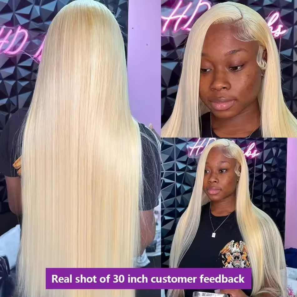 613 Blonde Lace Front Wig Human Hair 13X6 Hd Lace Frontal Wig Straight Lace Front Wigs Human Hair 13X4 Lace Front Human Hair Wig - Image 4