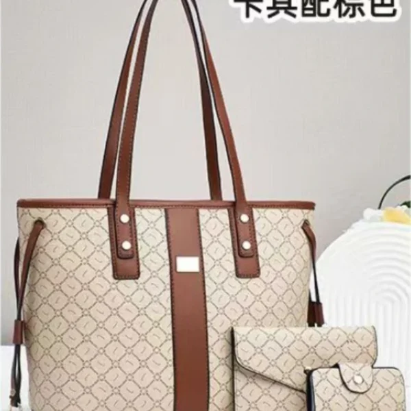 Casual Women Handbags for 2024 New Female Luxury Designer Shoulder Bags Large Capacity 3 Piece Set Ladies Crossbody Bag - Image 5