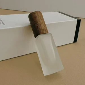 5ml/10ml Glass Roll On Bottle With Bamboo Lid For Essential Oils Refillable Perfume Bottles With Stainless Steel Roller Ball